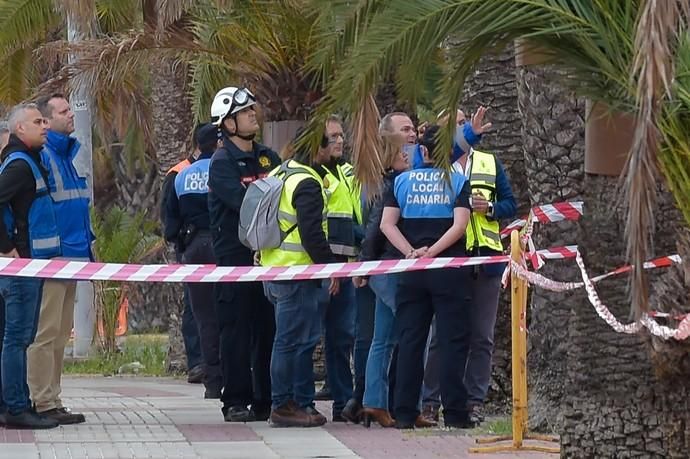 11-04-2019 LAS PALMAS DE GRAN CANARIA. Derrumbe en Paseo de Chill  | 11/04/2019 | Fotógrafo: Andrés Cruz