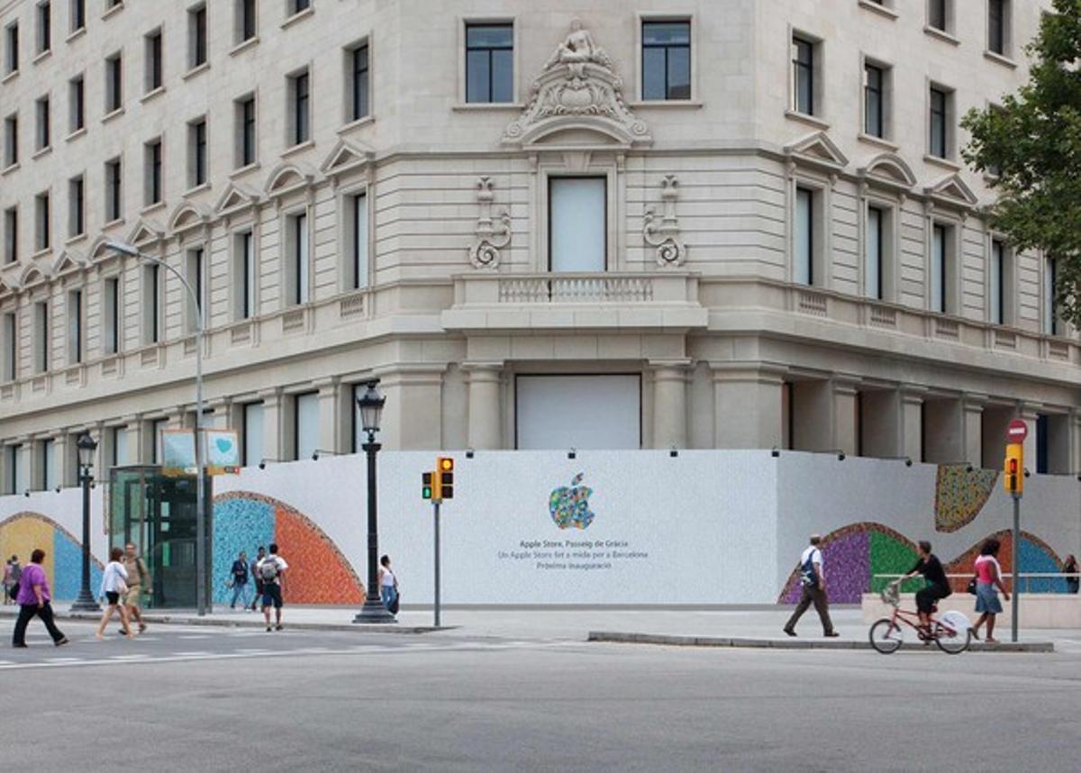 La futura Apple Store del passeig de Gràcia. La futura Apple Store del passeig de Gràcia.