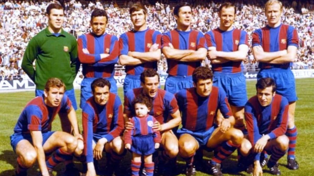 El once inicial que presentó el Barça la tarde del 18 de abril de 1971
