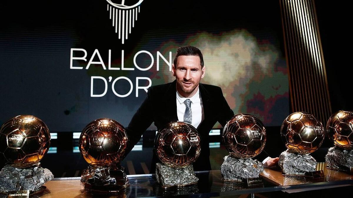 Messi y su colección de galardones