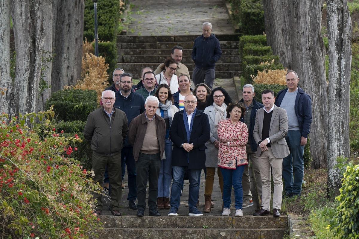 Imagen de la visita institucional que ha tenido lugar este lunes en el convento de las Dominicas de Teror.