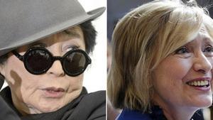 Yoko Ono y Hillary Clinton, protagonistas sin saberlo de la comidilla en la red.