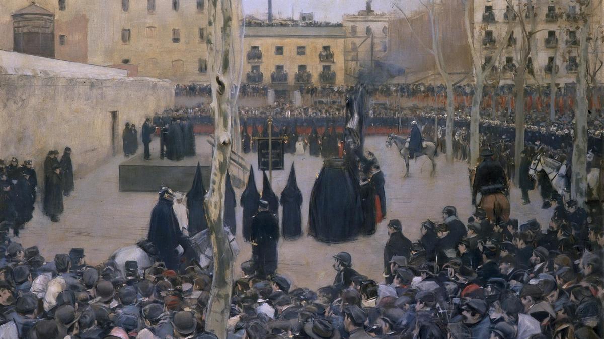 Ejecución pública. Oleo de Ramón Casas, 1894. Museo Reina Sofia.