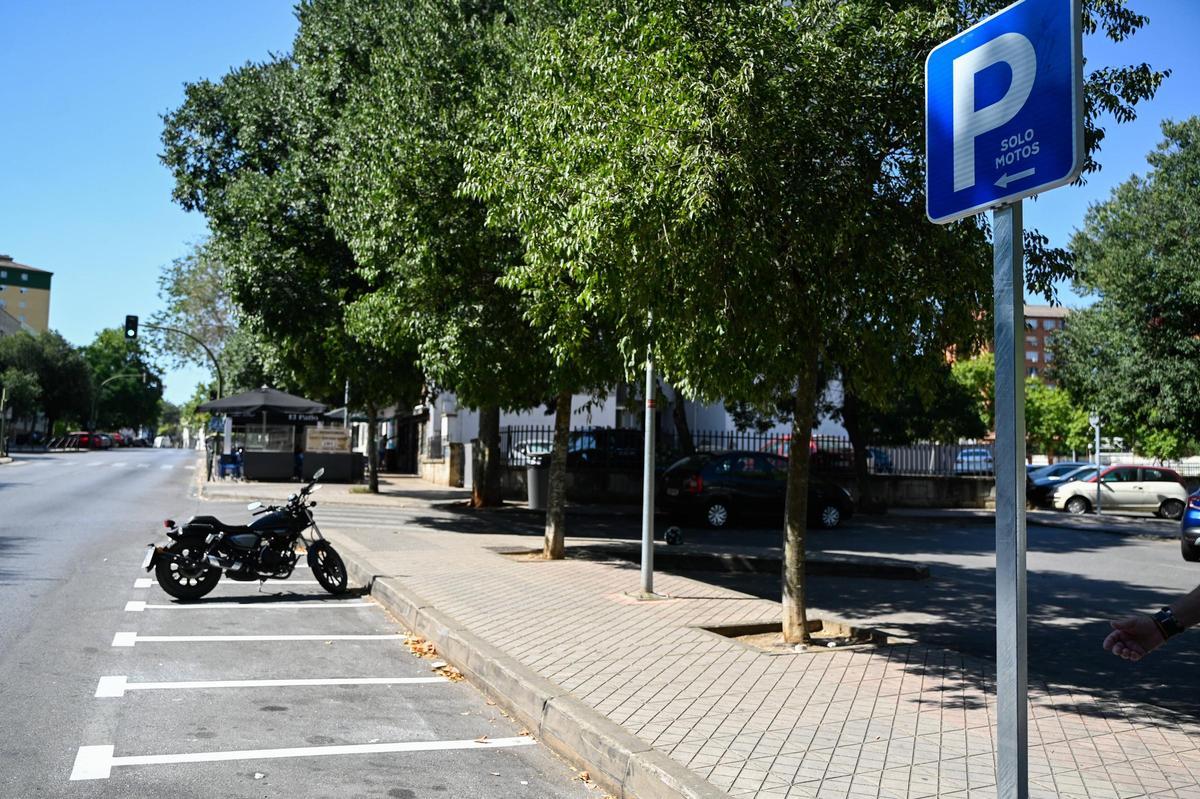 Así es el nuevo aparcamiento para motos de La Bondad.