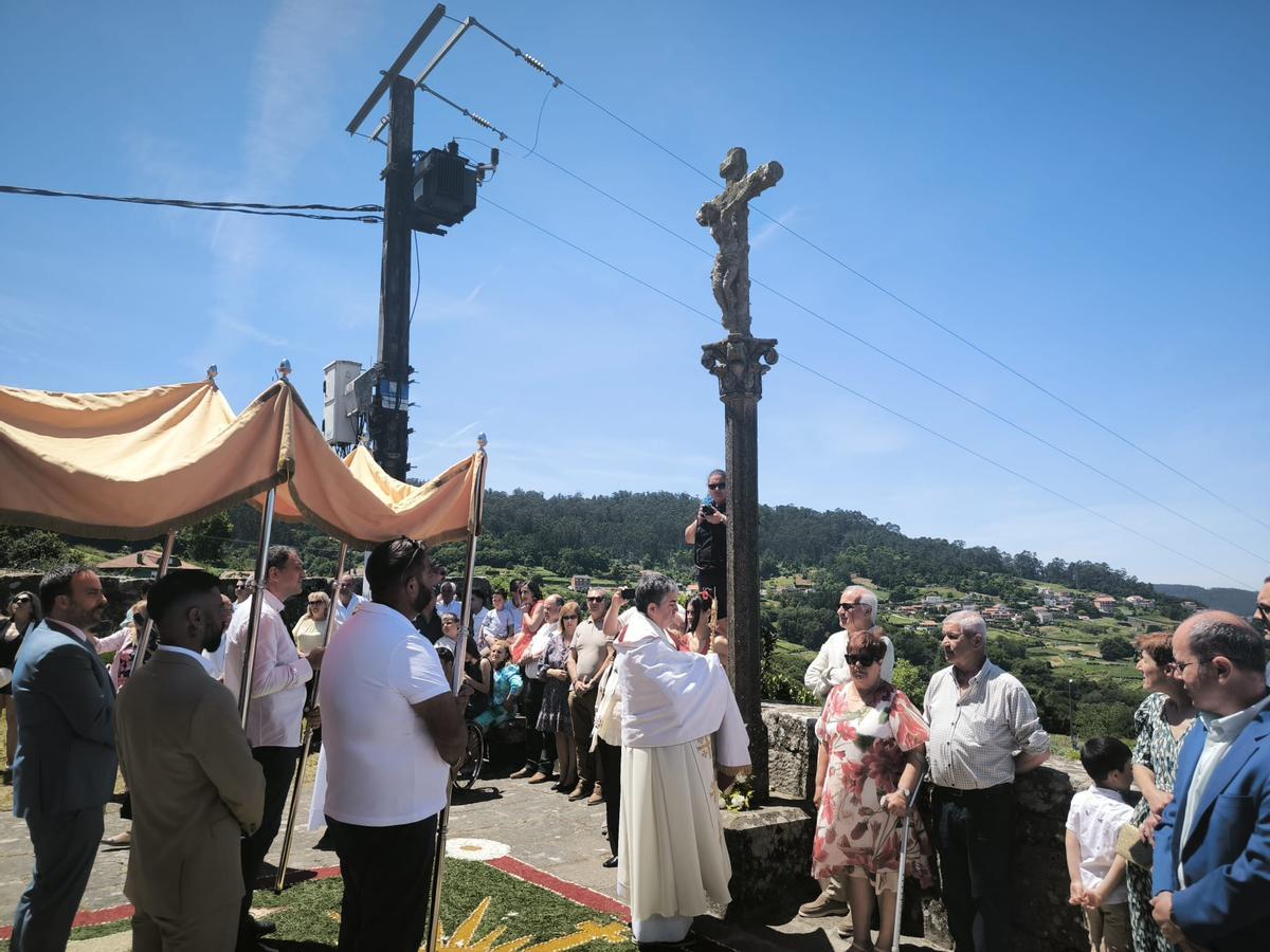 La celebración del Corpus de Cela, en Bueu La celebración del Corpus de Cela, en Bueu
