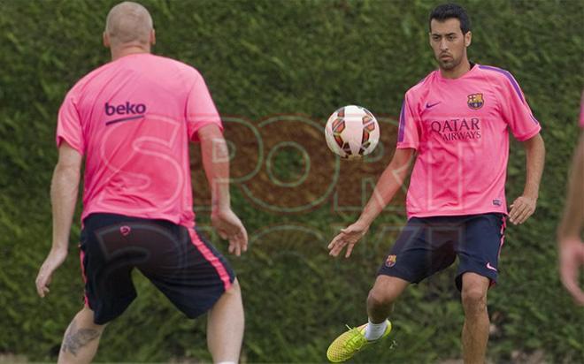 Las mejores imágenes del entrenamiento del Barça