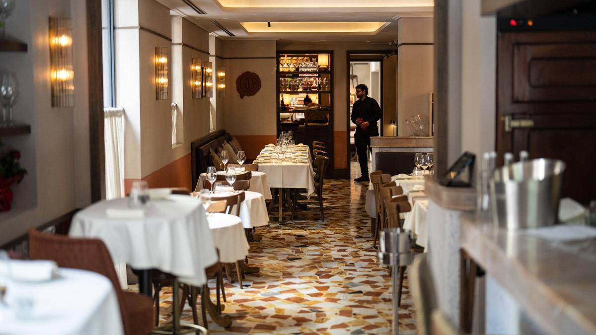 El primer comedor de la Bottega Bernacca.