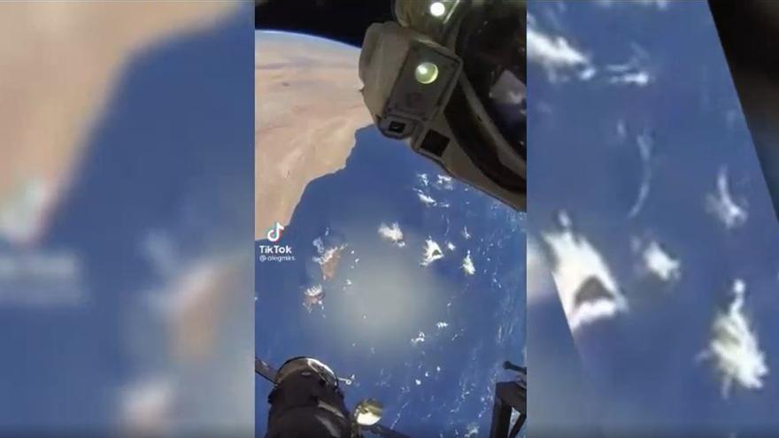 Canarias vista desde la Estación Espacial Internacional