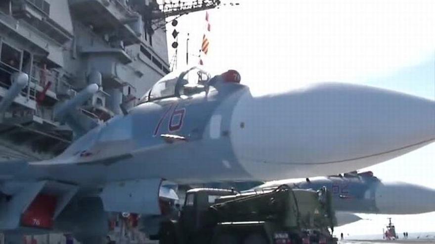 El portaviones ruso al que se impidió repostar en Ceuta ya ataca Siria