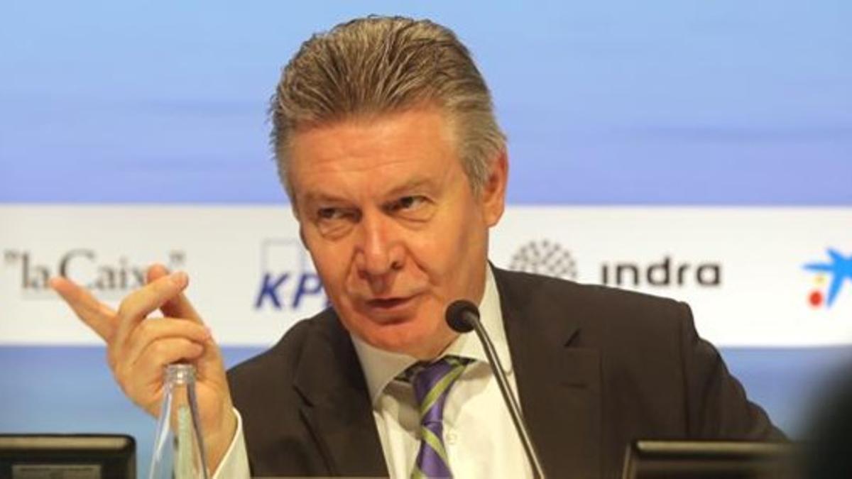 Karel De Gucht, en las jornadas organizadas por el Cercle d'Economia en Sitges, el 1 de junio.