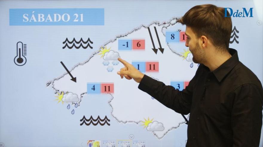 El tiempo en Mallorca | Fin de semana polar: cota de nieve bajando a 200 metros el domingo