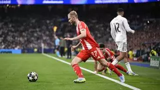 Mbappé empieza a aparecer en el partido... problemas para el Bayern