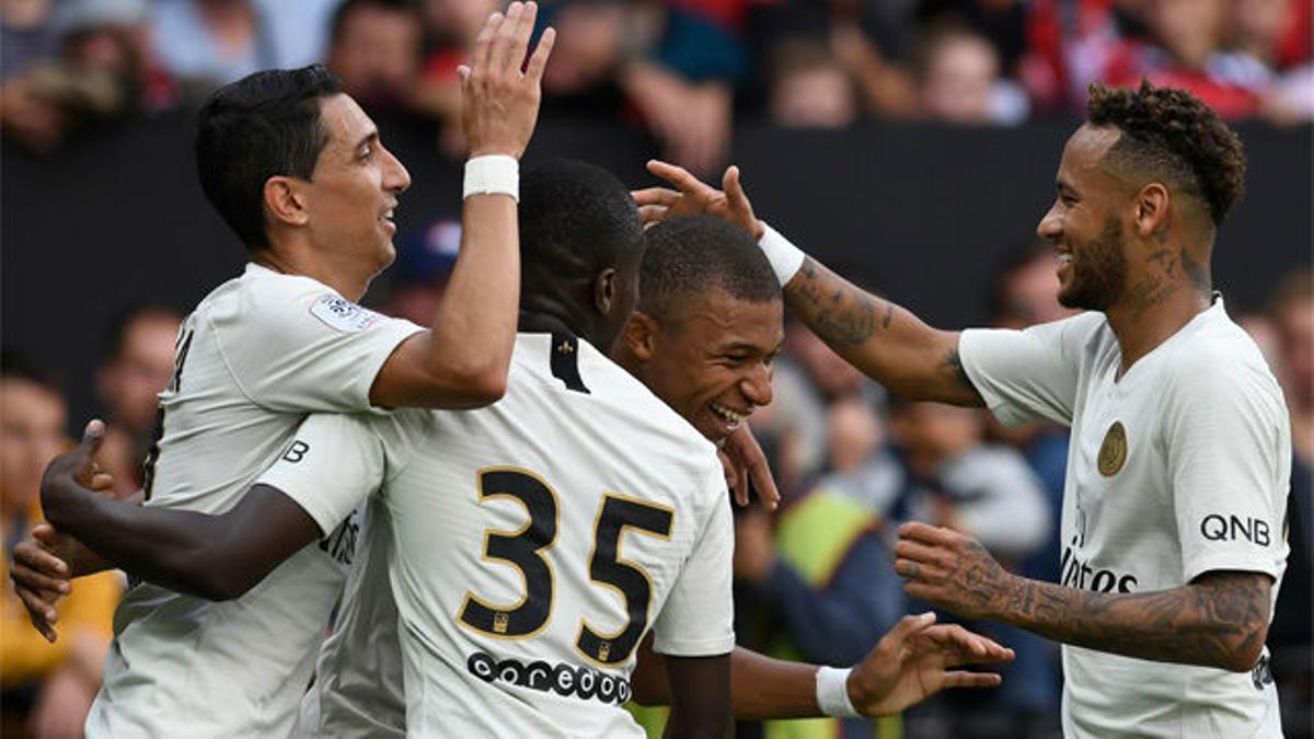 Mbappé y Neymar guían la remontada del PSG ante el Guingamp