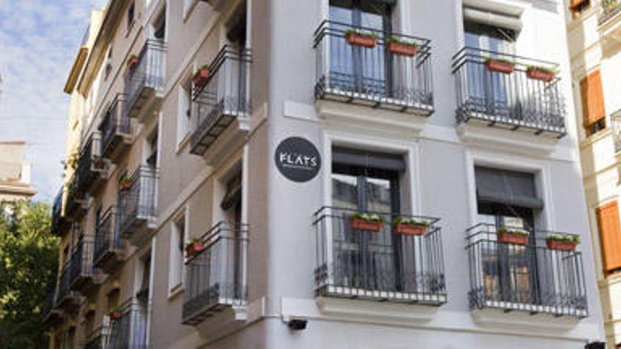 Un edificio de apartamentos en el centro de Valencia.