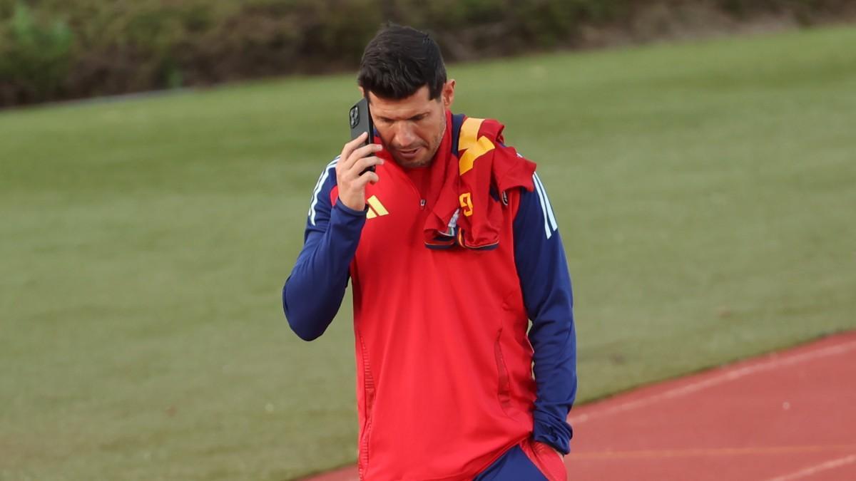 Albert Luque ejercía de director de la selección española