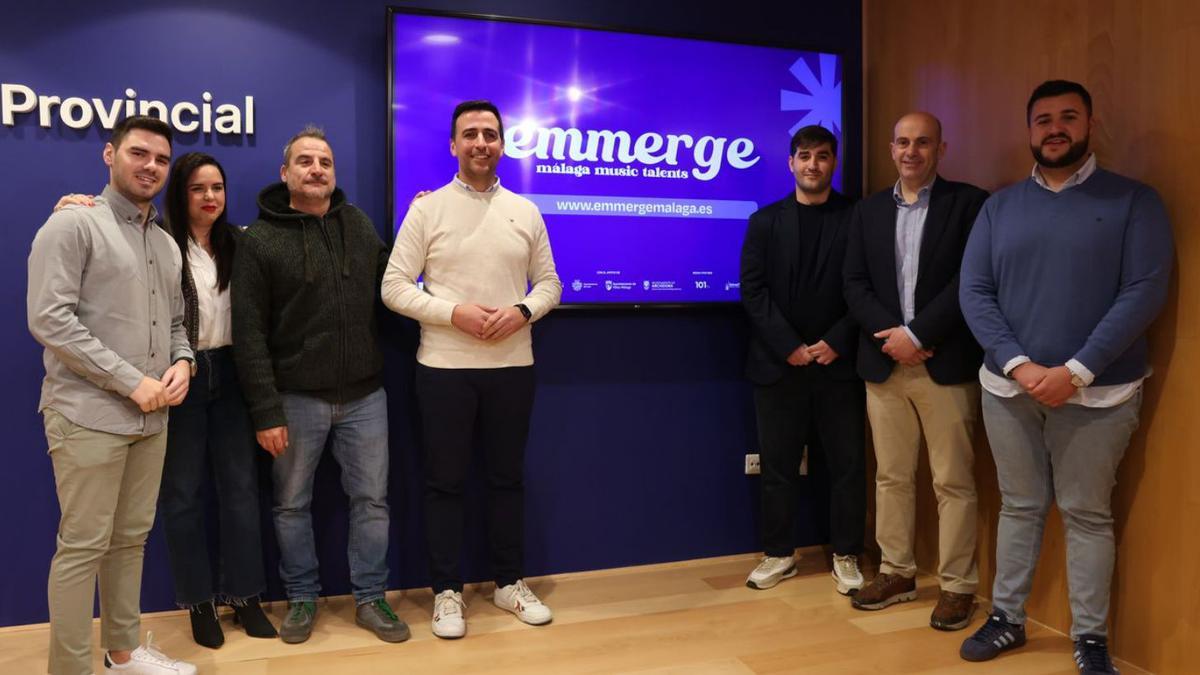 Presentación de la iniciativa, ayer, en la Diputación.