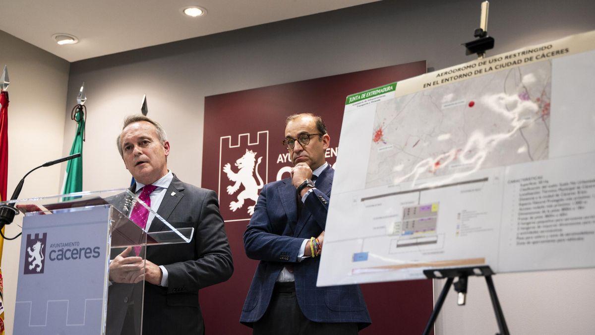 Imagen de la presentación del aeródromo de Cáceres.