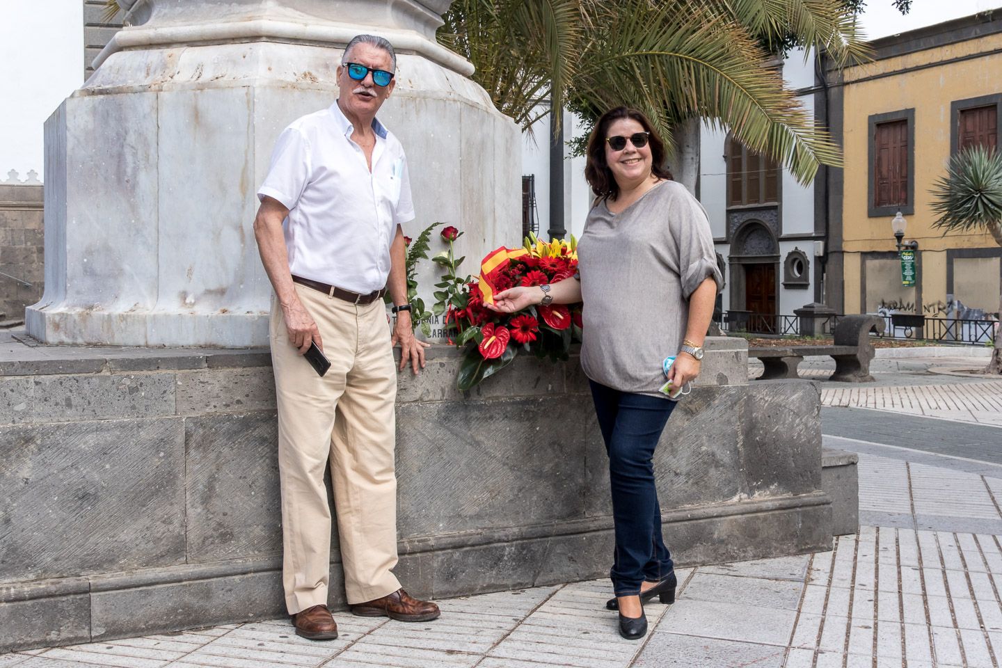 Ofrenda floral a Cristóbal Colón 2021