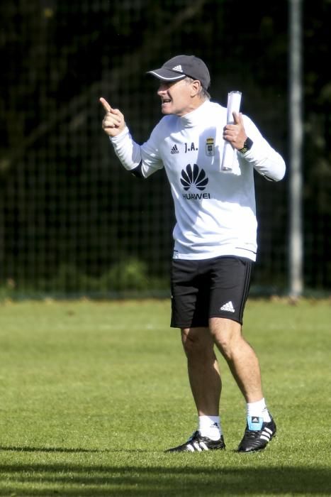 Entrenamiento del Real Oviedo.