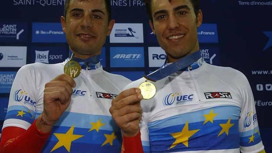 Sebastián Mora revalida el título de campeón de Europa de madison