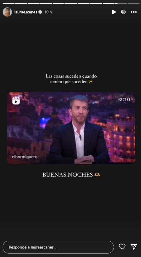 Laura Escanes comparte la reflexión de Pablo Motos tras su ruptura