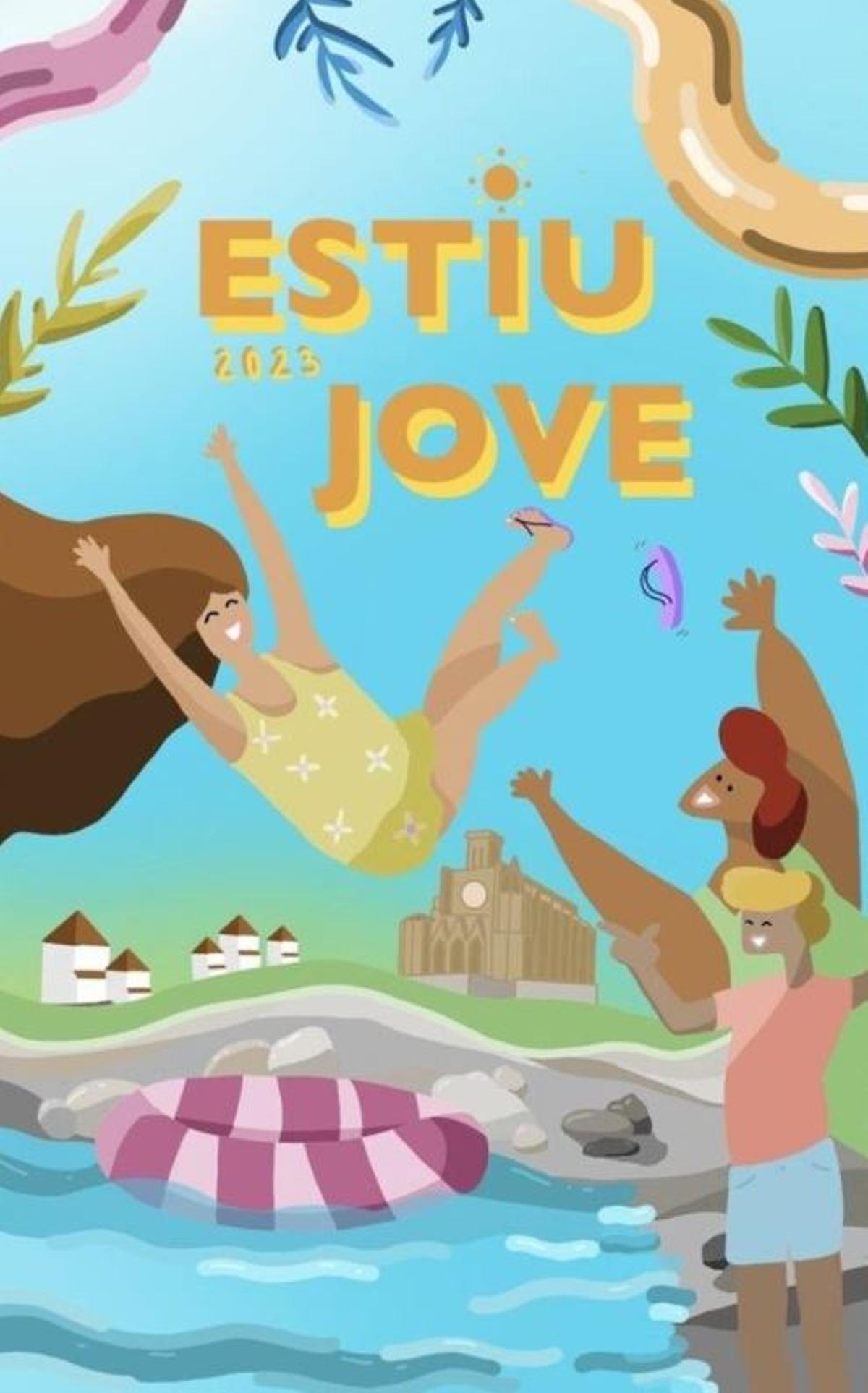 Cartell anunciador de l'edició 2023 d'Estiu Jove