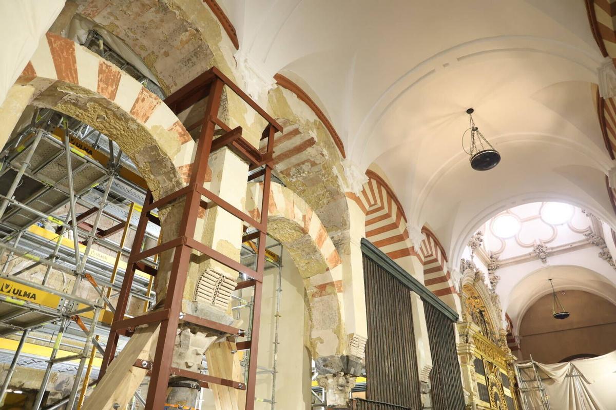 Así avanza la recuperación de la zona más dañada de la Mezquita-Catedral de Córdoba