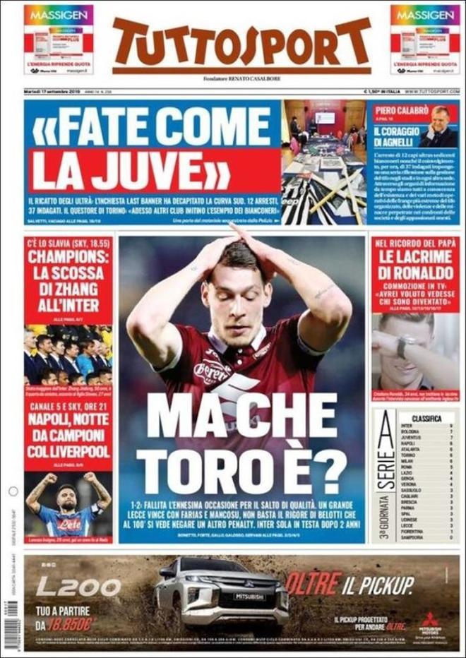 Portadas de la prensa deportiva del 17 de septiembre