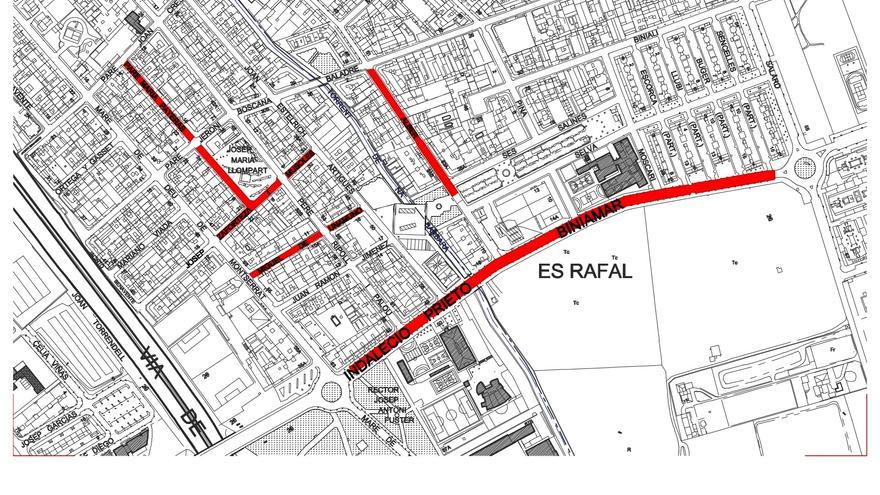 El Ayuntamiento de Palma asfaltará esta semana seis calles del Rafal