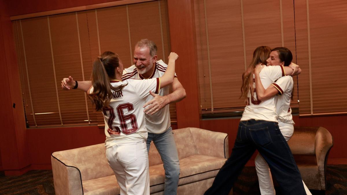 La Familia Real celebra el pase de España a la final del Mundial