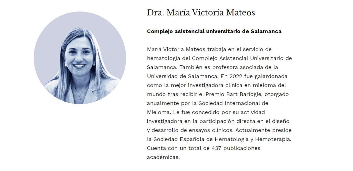 La zamorana María Victoria Mateos, en la lista Forbes.