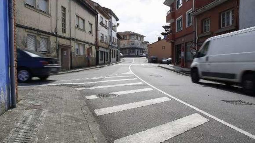 La calle Alto del Vidriero, ayer.