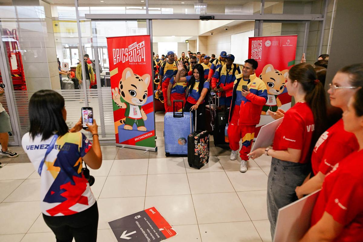 Recepción a la delegación de Venezuela en Kazán, para los Juegos Deportivos BRICS 2024.