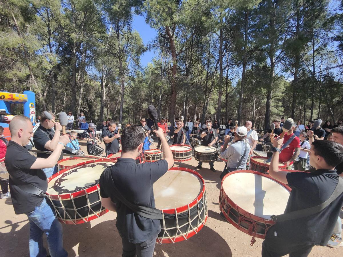 Imagen del ensayo de las procesiones de Semana Santa.