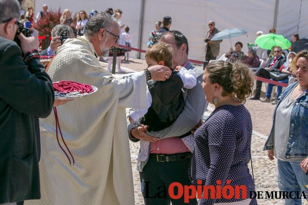 Ofrenda de flores en Caravaca: imposición de cruce