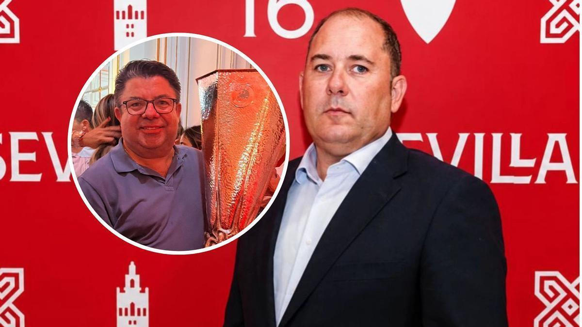 Antonio Fernández, exadjunto a la dirección deportiva del Sevilla y José Ignacio Navarro