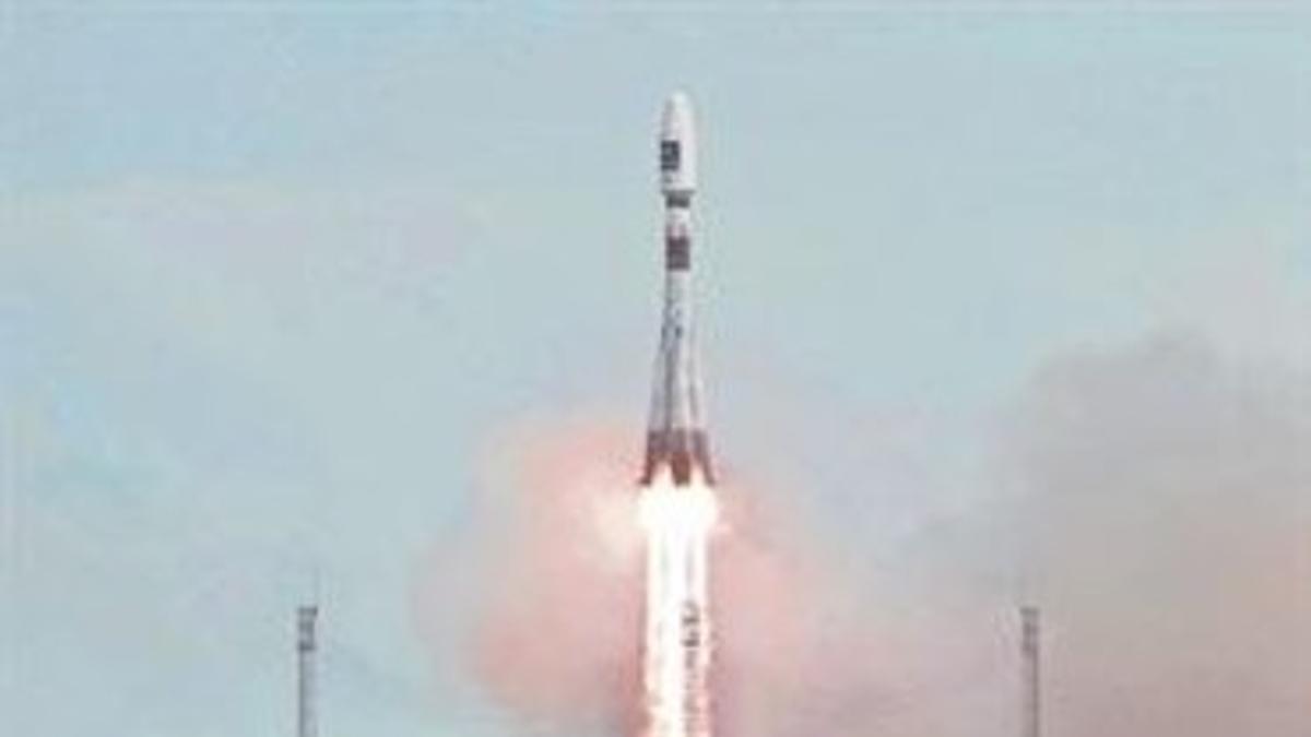 El cohete Soyuz despega de Kurú, en la Guayana francesa, ayer.