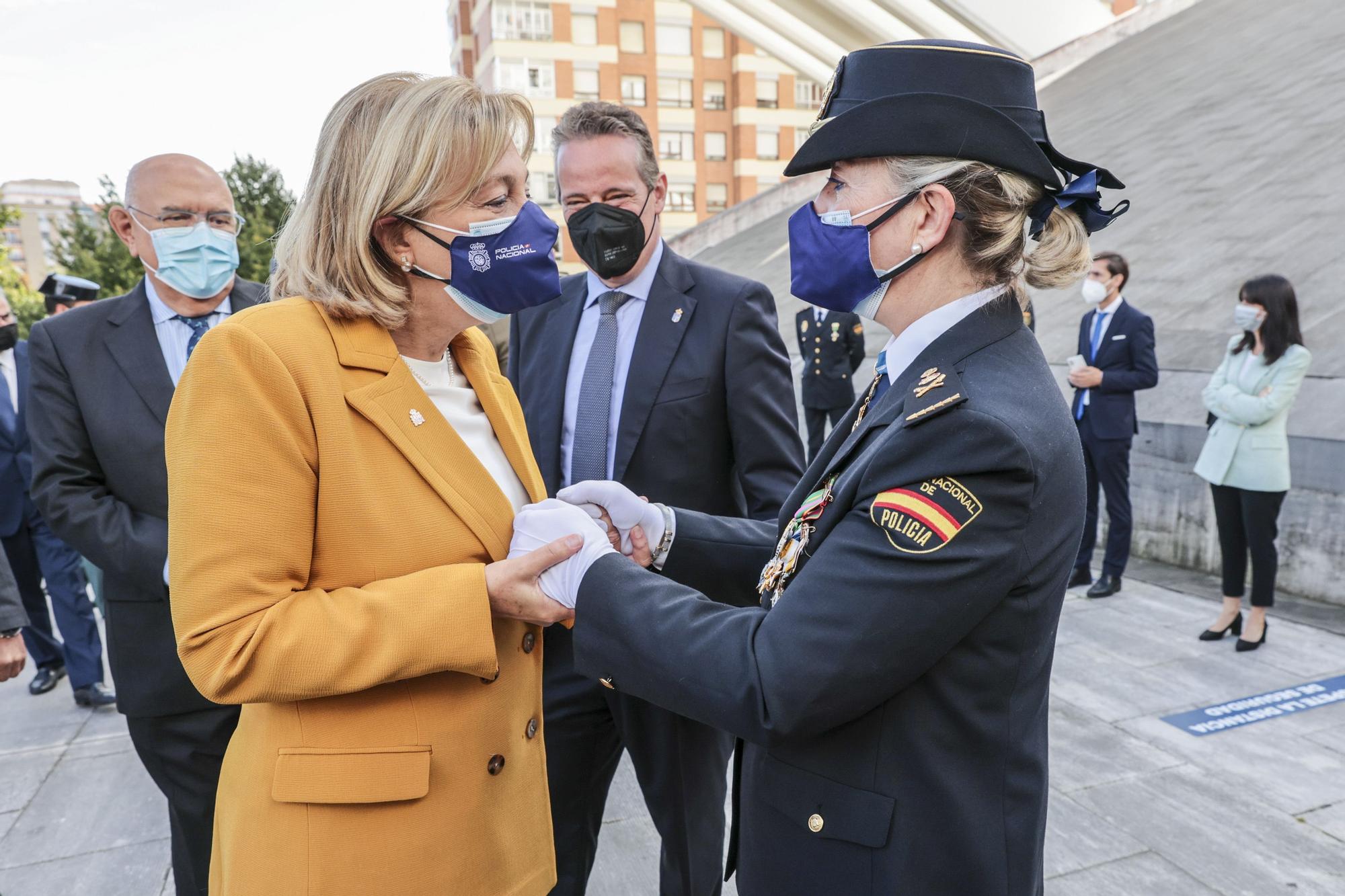 La Policía Nacional de Oviedo celebra a sus patronos, los Ángeles Custodios