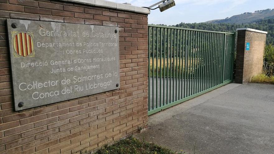 Estació de control del col.lector situada a Castellgalí