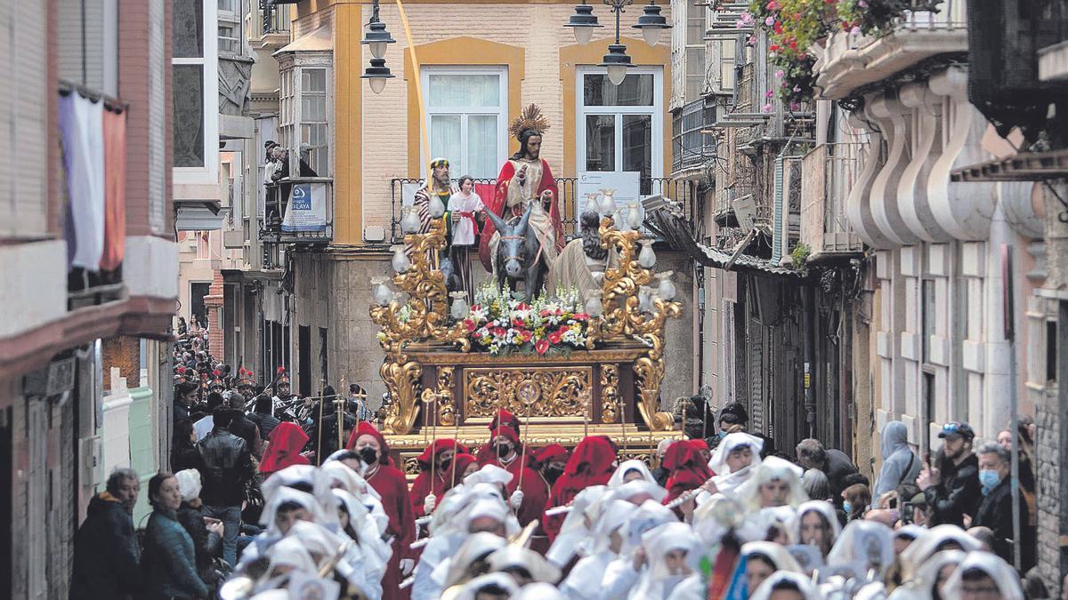 Procesión Domingo de Ramos en Cartagena.
