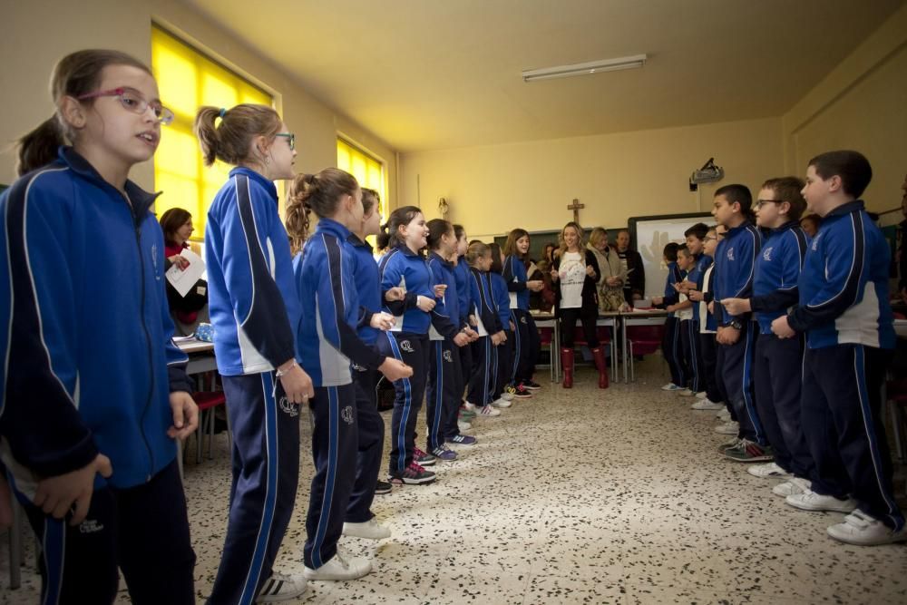 Visita virtual al metro de Londres en el colegio Sagrada Familia en El Entrego