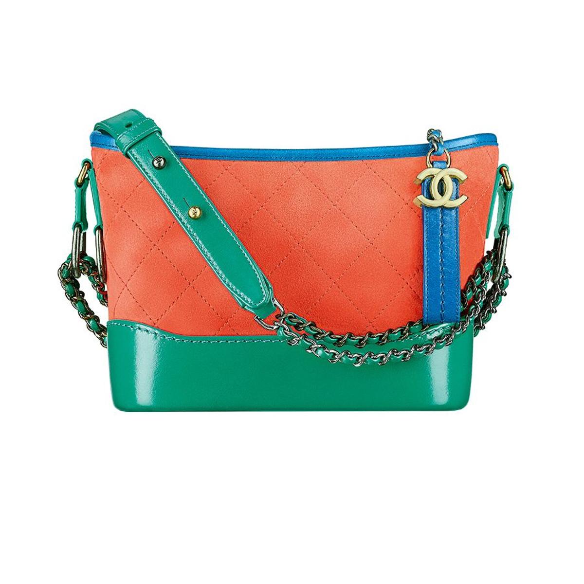 Bolso Gabrielle en piel tricolor