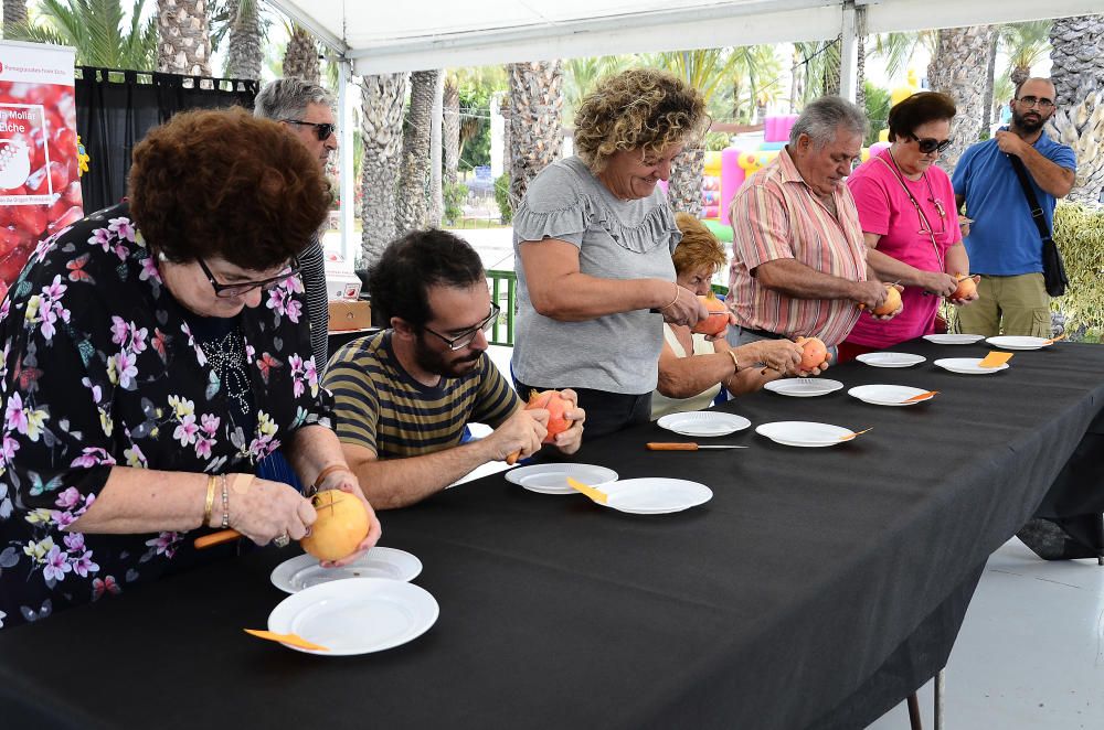 Concurso de pelar granadas en la Fireta del Camp d''Elx.