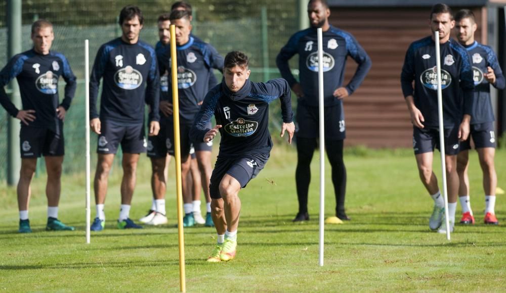 Nueva sesión de preparación para el partido del domingo, 23 de octubre, ante el Celta en Balaídos.