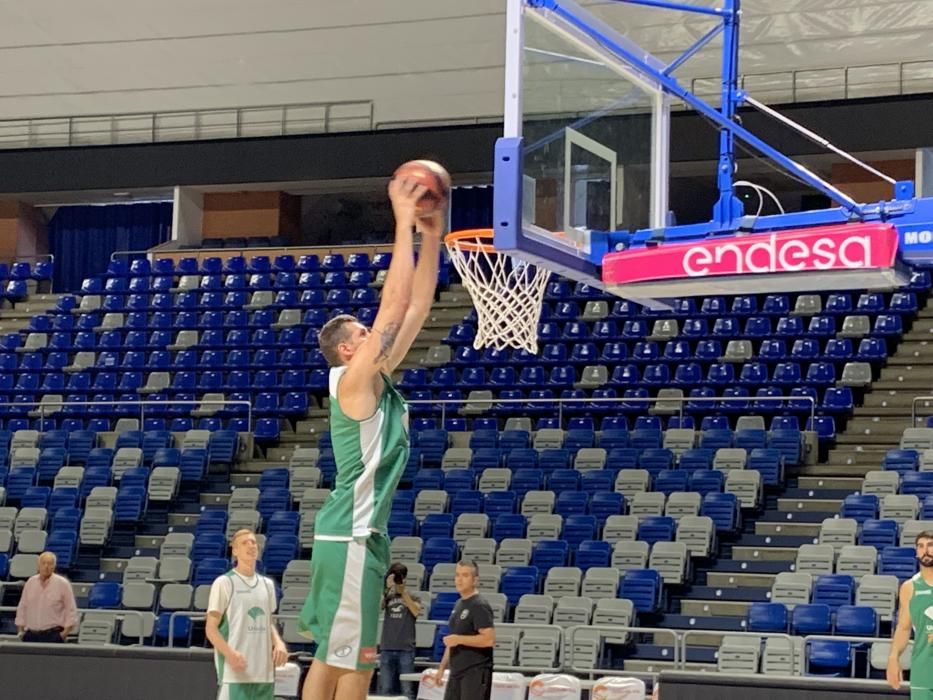 Primer entrenamiento de Rubén Guerrero con el Unicaja