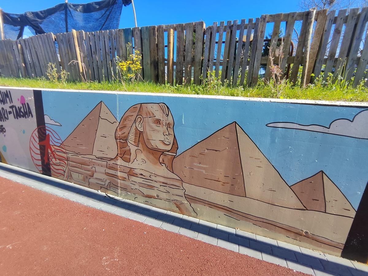 Así es el grafiti más internacional de Siero