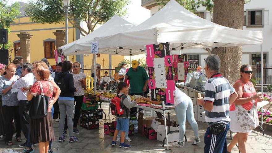 Fiesta del Plátano en la plaza de Santiago