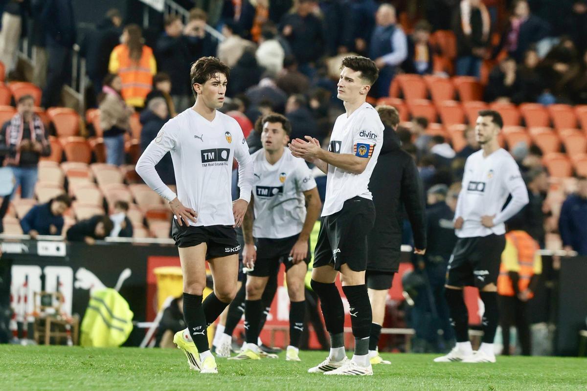 Valencia. Cuartos de final de copa del Rey partido Valencia CF Athletic de Bilbao VLC SPD