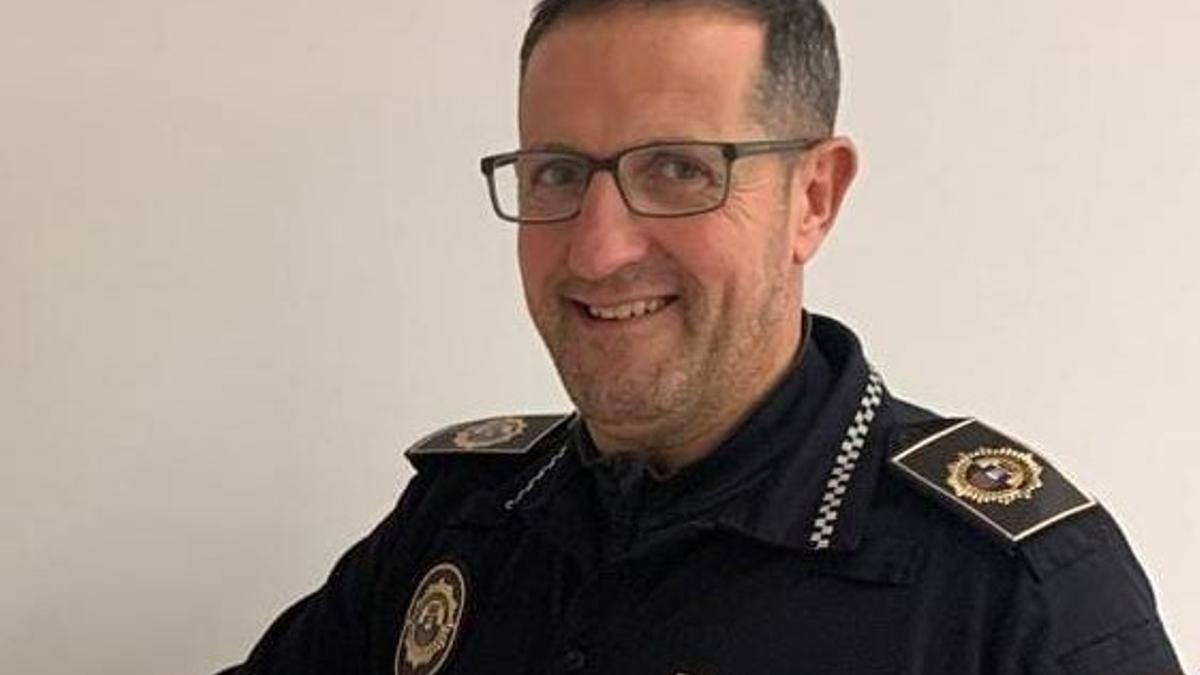El agente de la Policía Local de Xàbia José Miguel Arenas