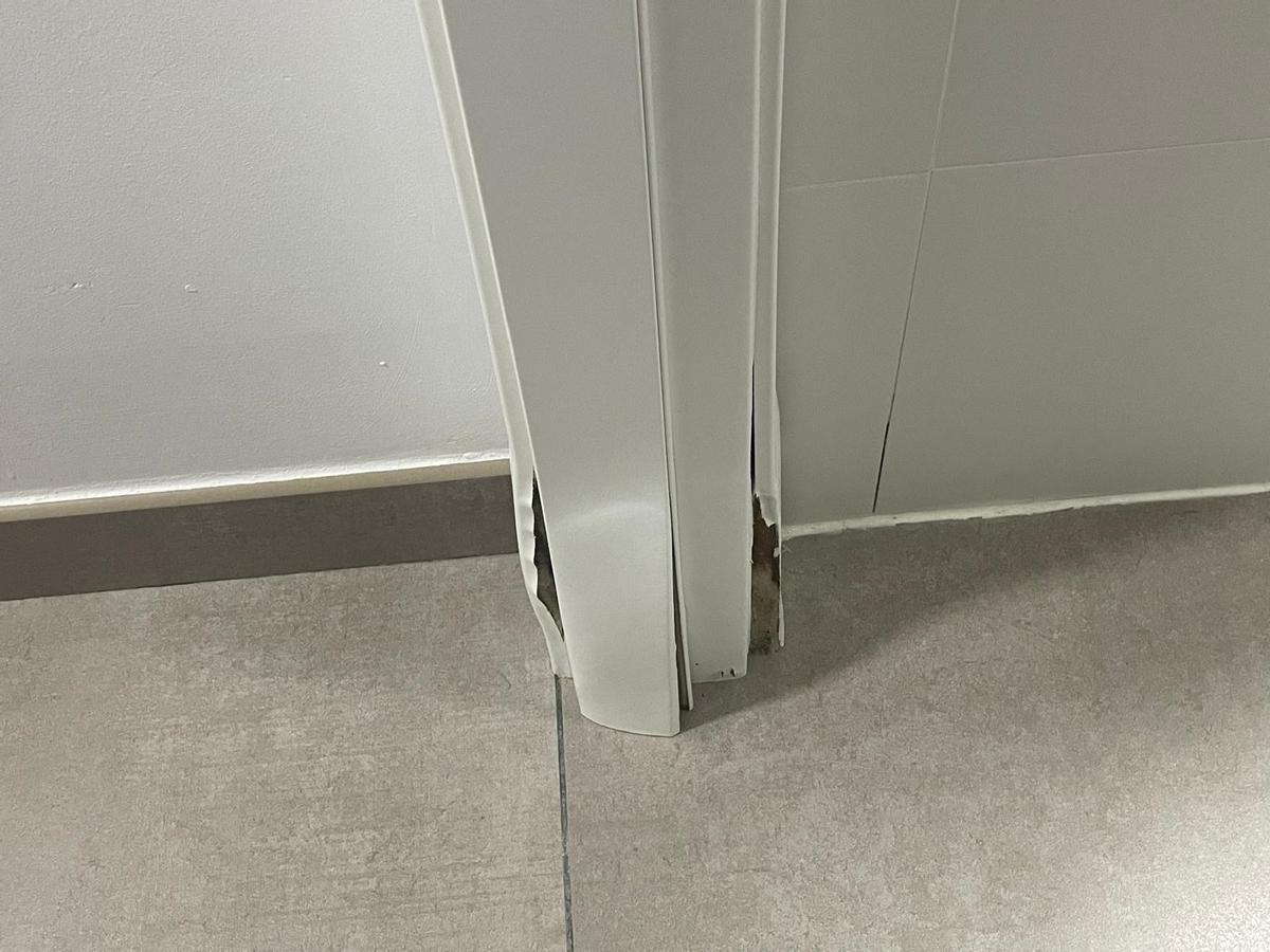 Daños en paredes por culpa de la humedad.